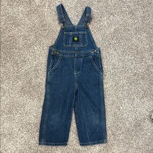 John Deere Blue Denim Overalls Classic Design 3T